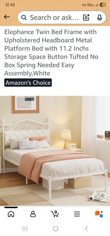 twin bed frame NEW