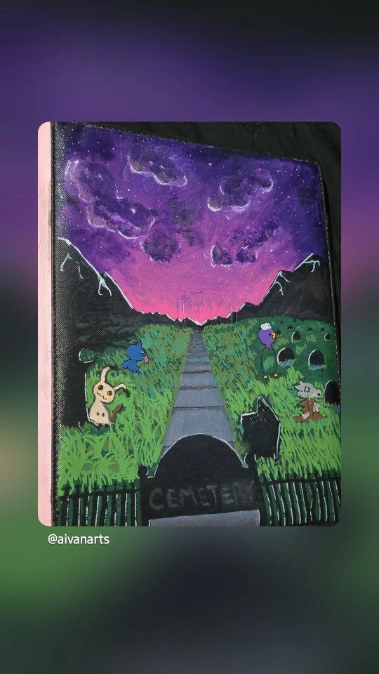 Handpainted Binders for pomemon cards. CUSTOM ORDERS ACCEPTED