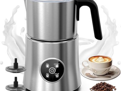 New PSIIDAN Milk Frother/Steamer, Model MF06S-T, 4-in-1 Detachable Electric Frother, Automatic Warm/Cold w/warranty