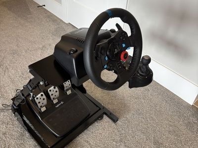Logitech G29 racing wheel and pedals with G920 Shifter and Vevor stand. $250 obo