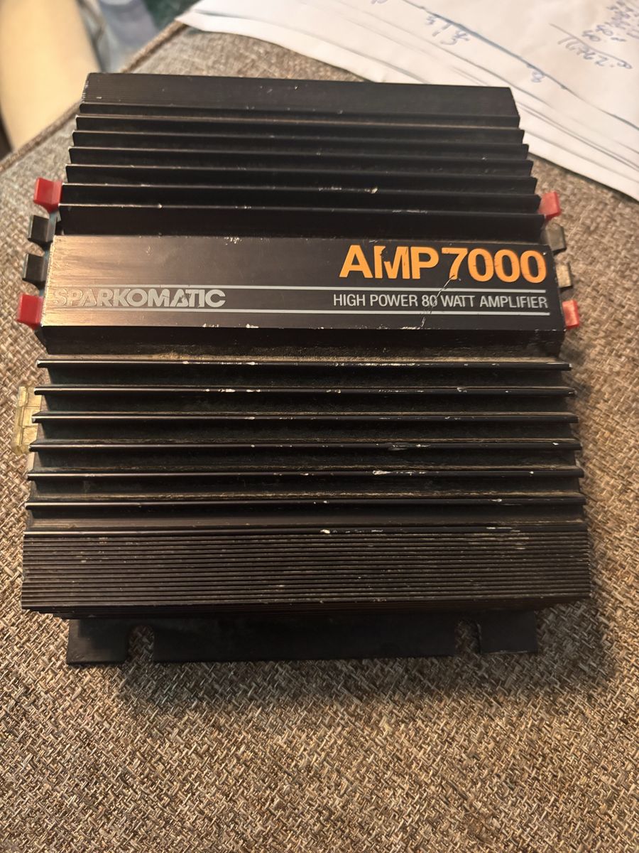 Sparkomatic AMP7000 Vintage High Power 80 Watt Car Audio Amplifier