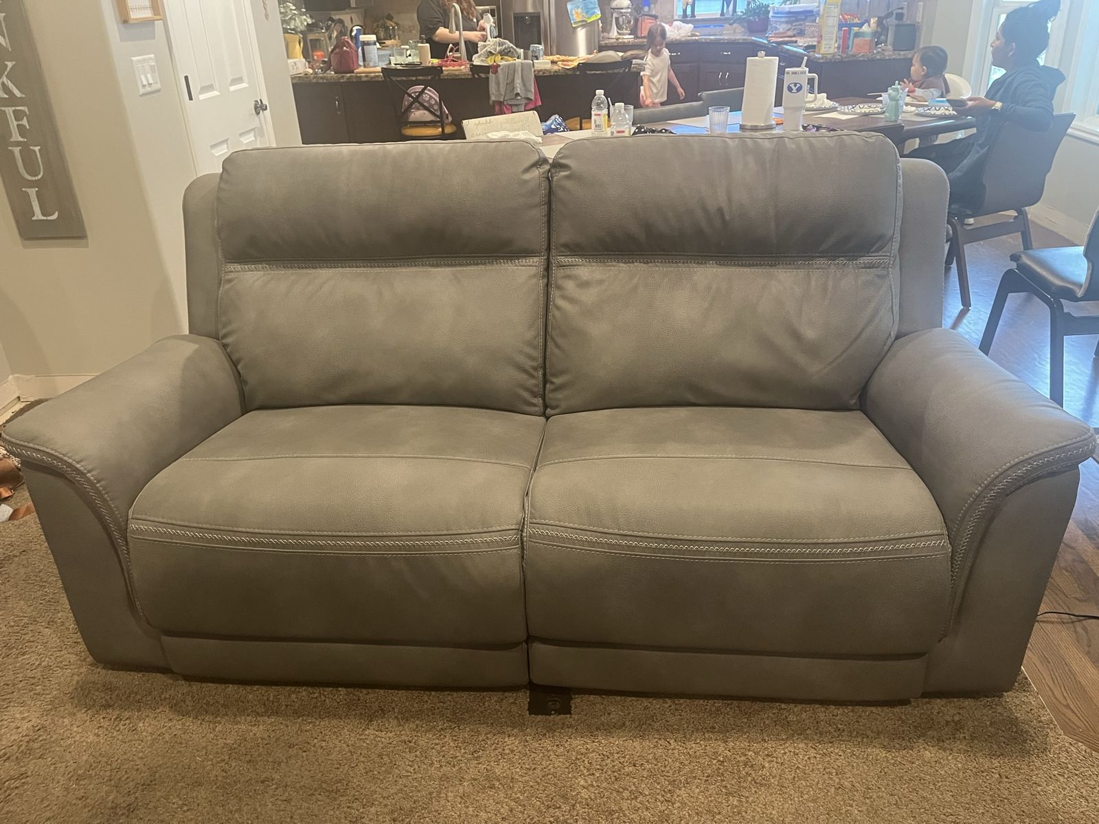 Power Reclining Sofa and Loveseat