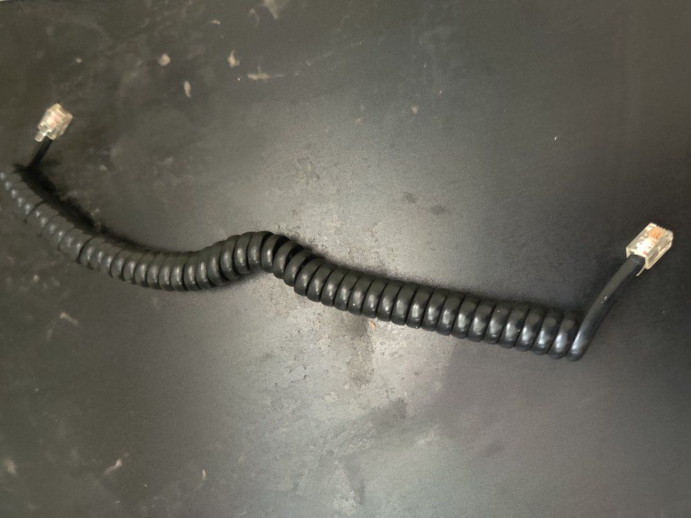 Phone handset coil cord