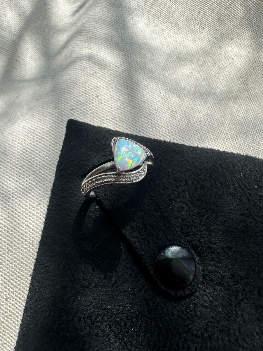 Genuine Opal 925 Silver Ring