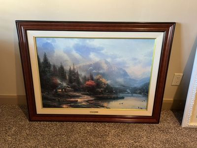 Thomas kinkade Painting END OF A PERFECT DAY 45