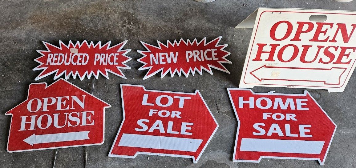 Miscellaneous Yard & Street SIGNS for Marketing of Real Estate