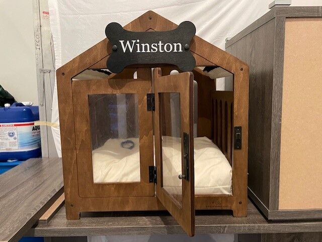 Portable (Small Dog) WLO Dog House - W 25.75” X D 22.25” X H 28.25”