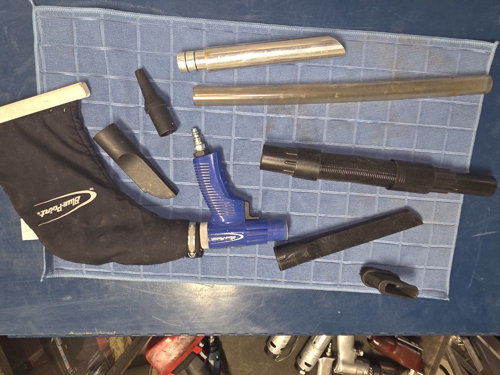 Blue-Point BF300A Air Blow Gun Kit with Attachments & Dust Collection Bag