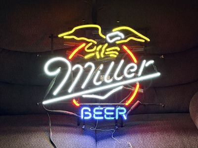 Vintage Miller Beer Neon Sign - Tested and Working