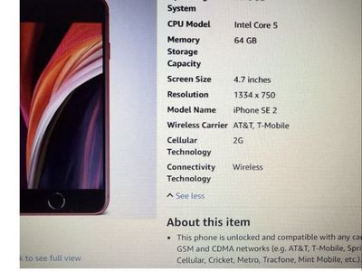 Apple IPhone Red SE 2