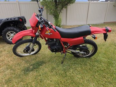1984 Honda XL350R Dirt Bike, Red - Vintage