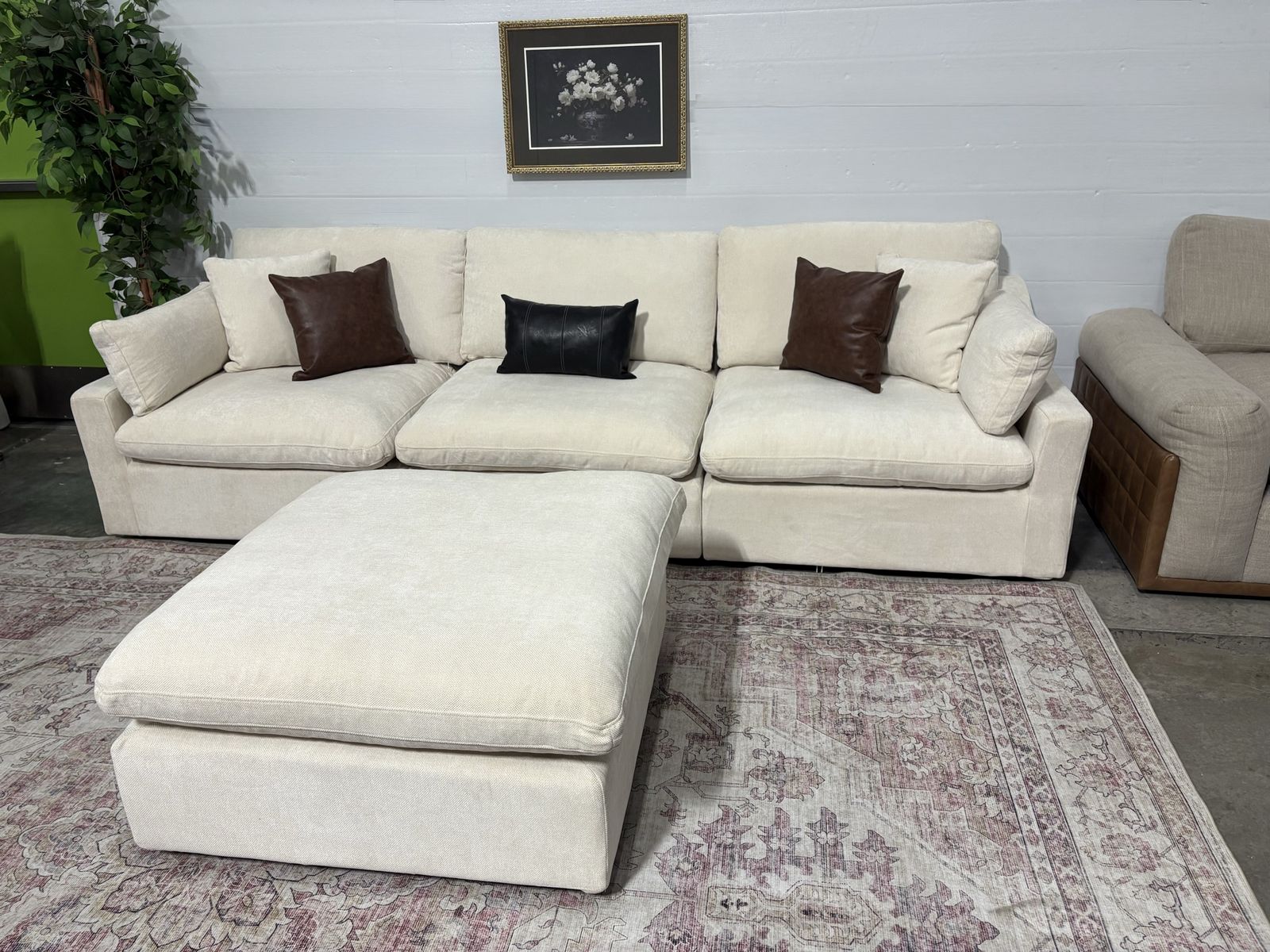 BRAND NEW Sectional Cream (Free Delivery )