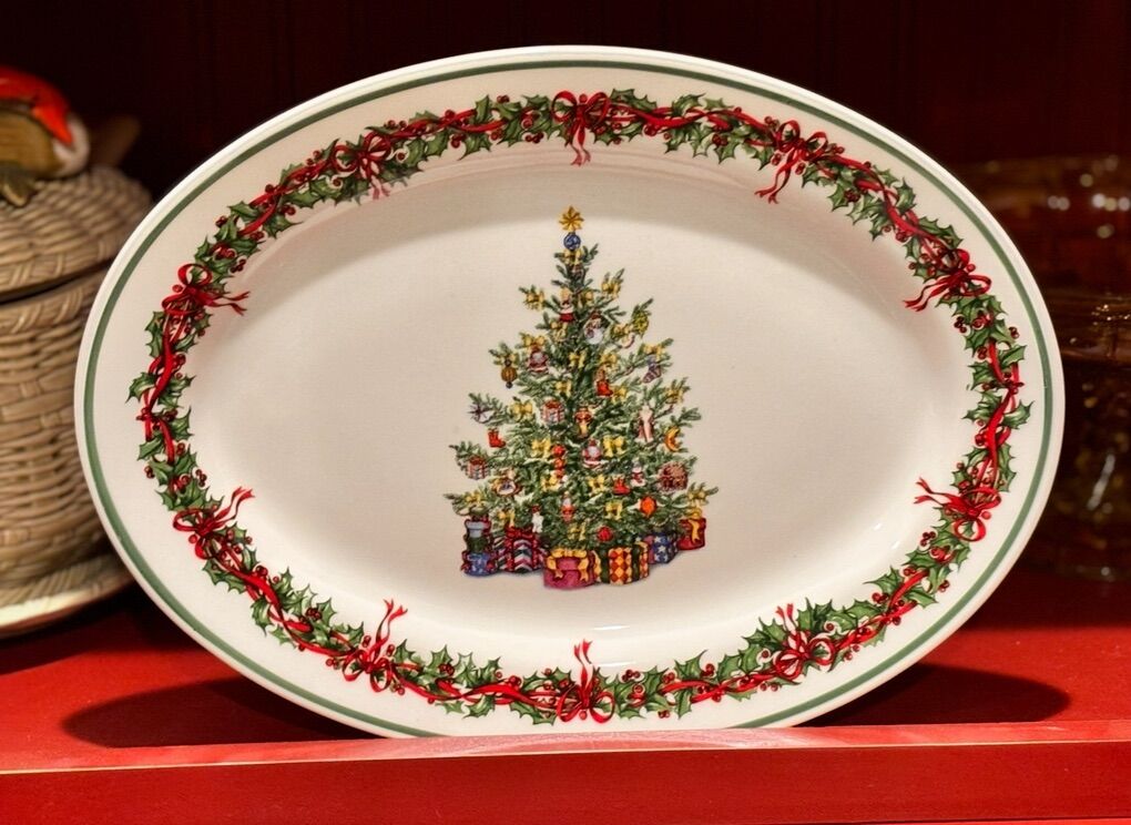 Brand New Retired Christopher Radko Seeving Platte