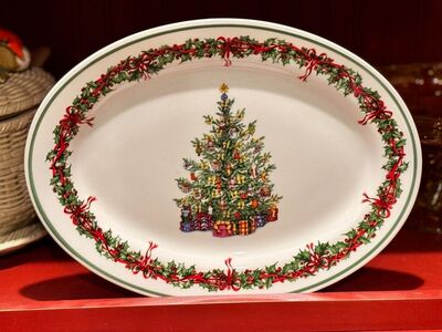 Brand New Retired Christopher Radko Seeving Platte