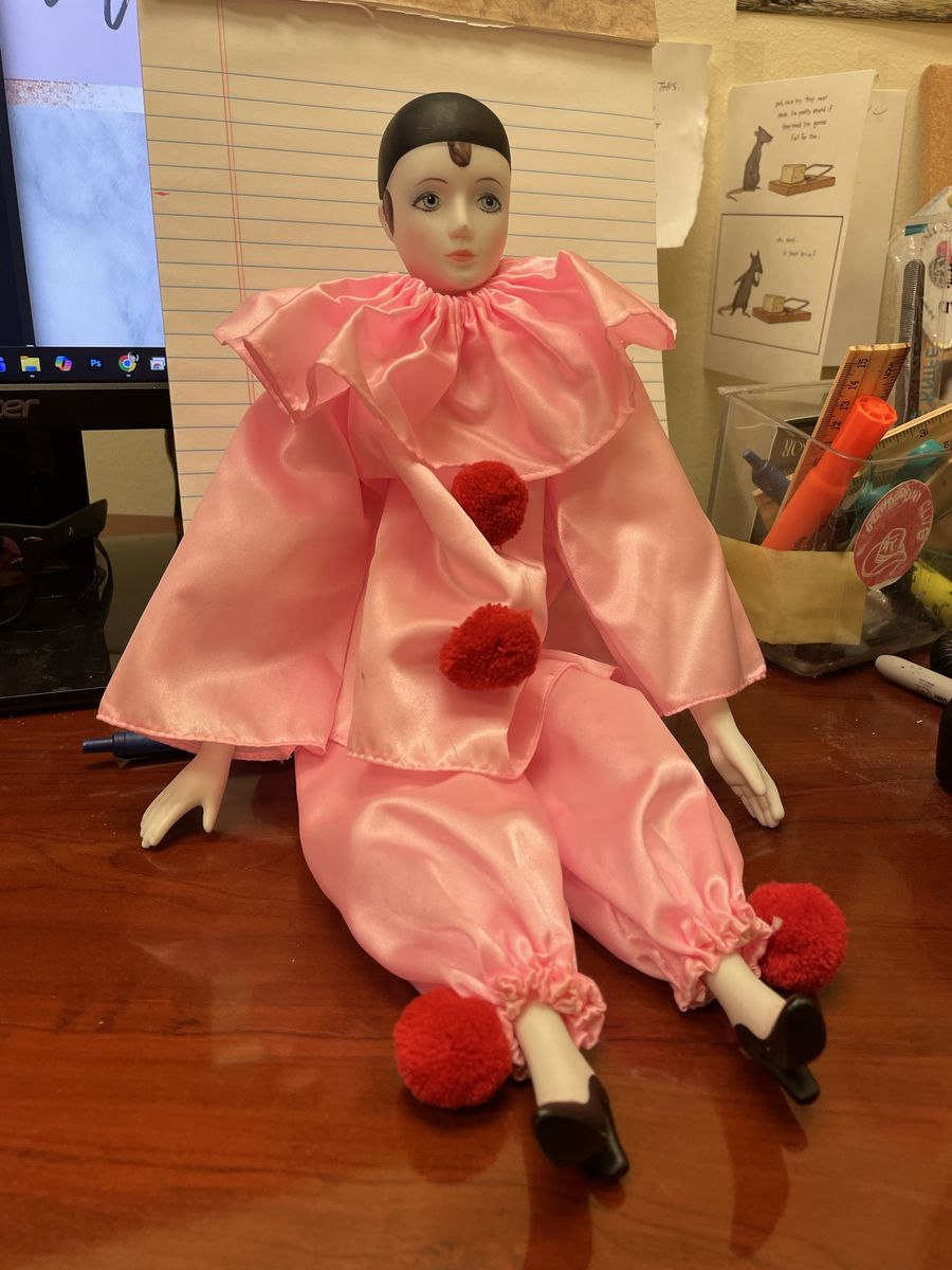 Dynasty Doll- Porcelain Pink Clown