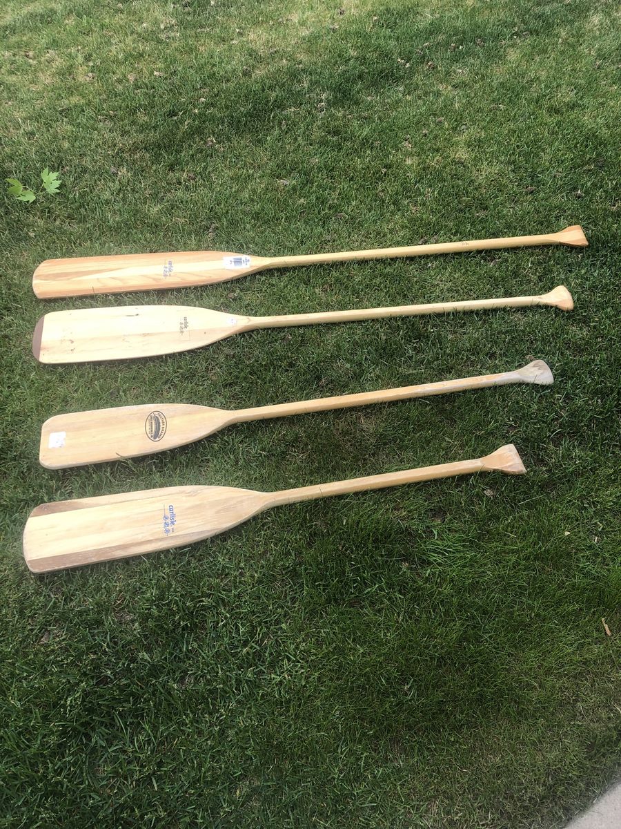 Wooden paddles all 4