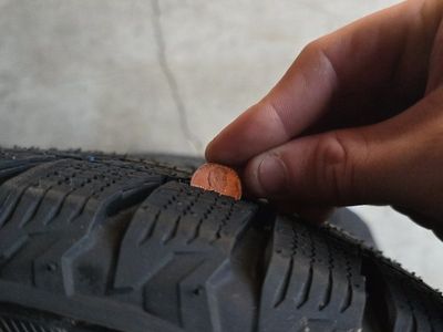 new snow tires on steelie rims
