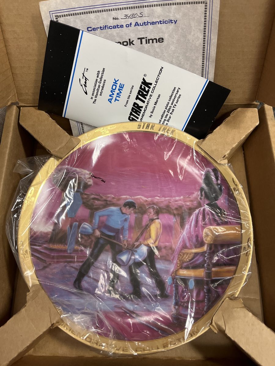 STar Trek Plate Amok Time