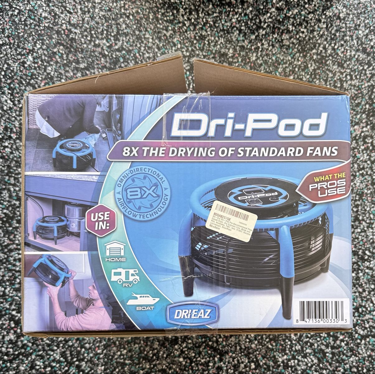 Dri-Eaz Dri-Pod F451 Omni-Directional Floor Carpet Dryer Fan