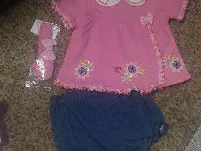 7 SUNNY OUTFITS 3-6 MOS. ENOUGH FOR A WEEK