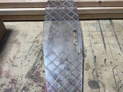 Cool see-through mini longboard deck
