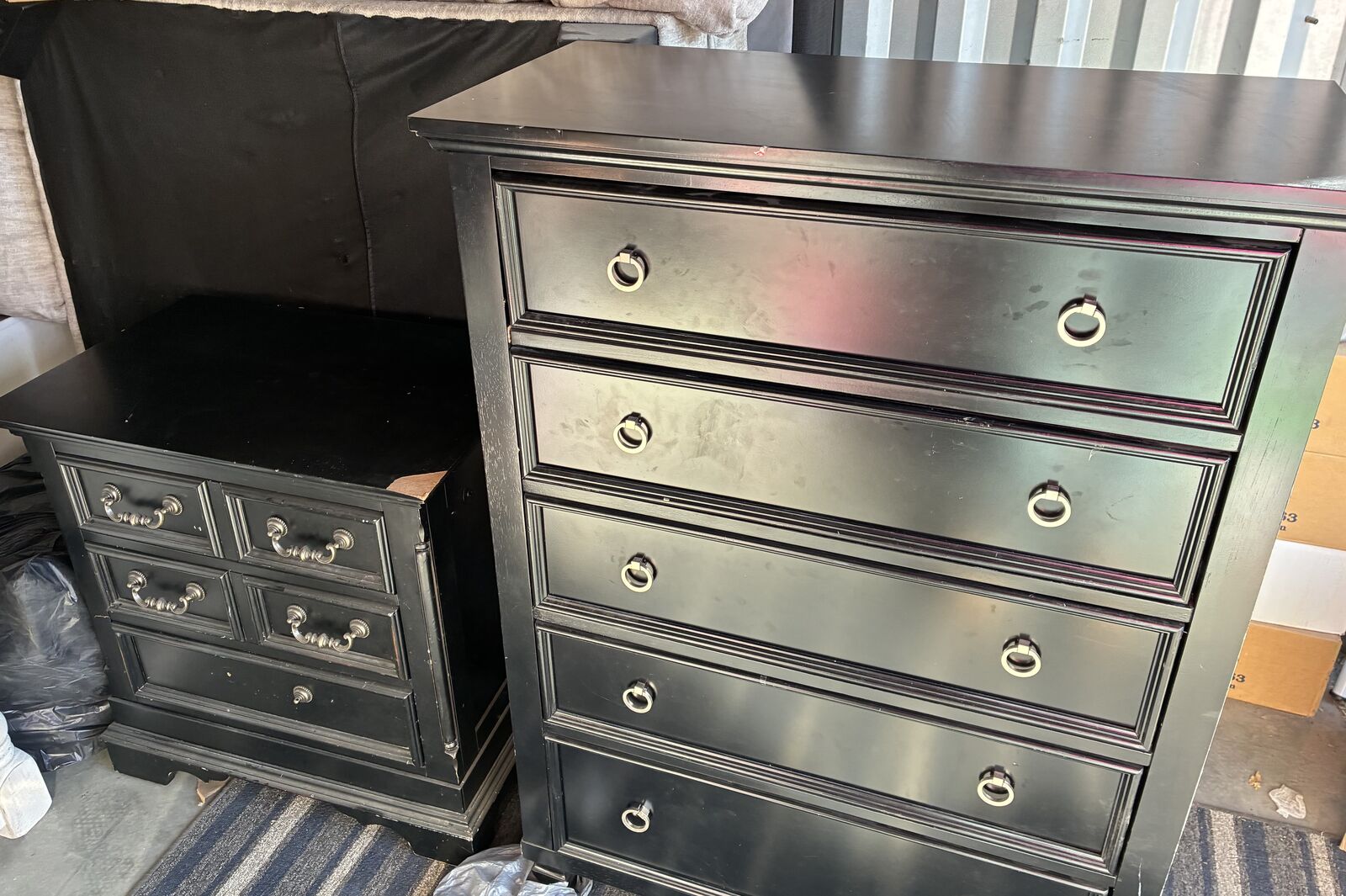 Nice black Dresser night stand