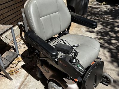 Pride Mobility Jazzy 1113 Power Wheelchair - Gray Leatherette