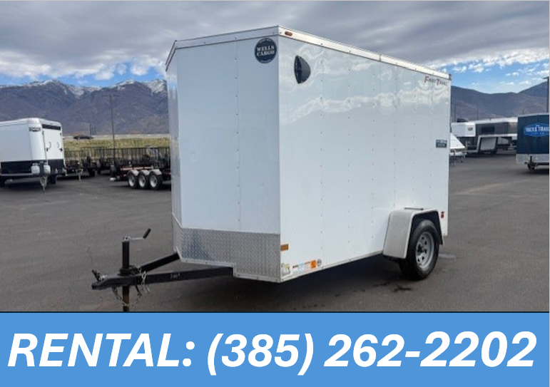 RENTAL 6x12 ENCLOSED TRAILER $54