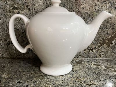 Vintage Light Cream Colored McCormick Teapot - 1960's -Like New
