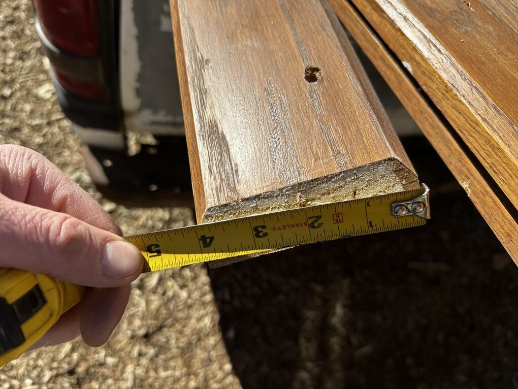oak trim removed from remodel
