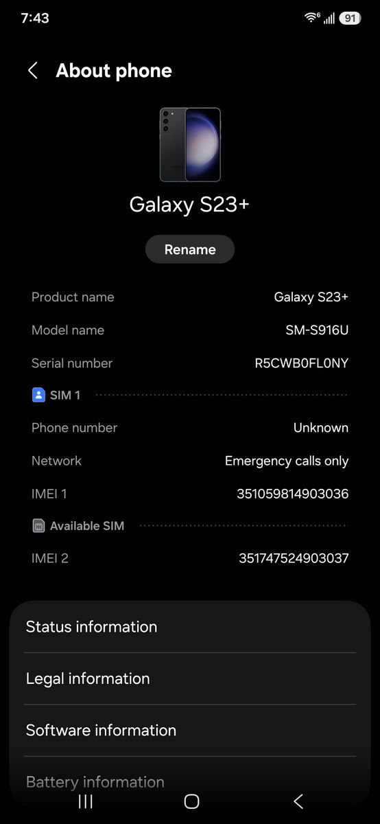 Samsung Galaxy S23+ 5G AT&T