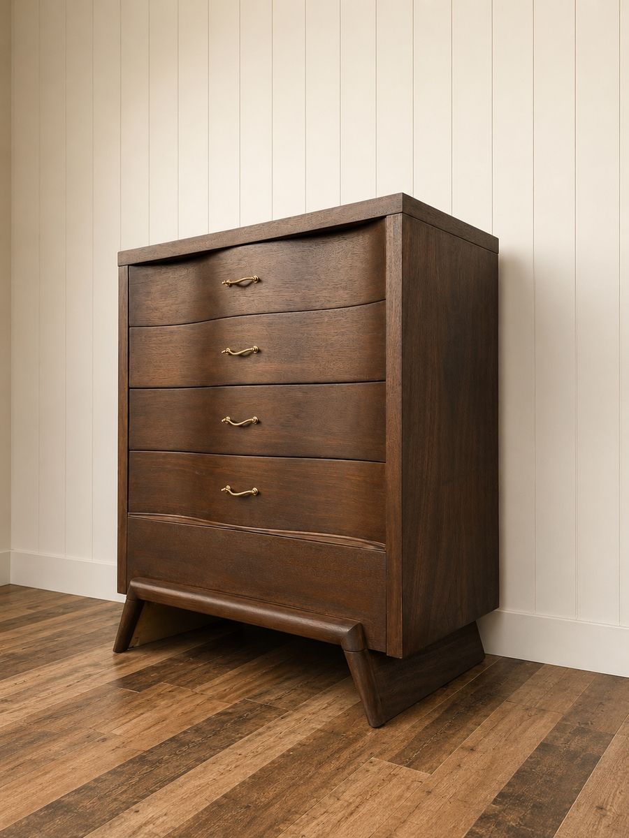 Gorgeous Tall Mid Century Modern Dresser