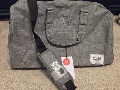 Herschel Supply Co. Grey Duffle Bag with Warner Bros Logo