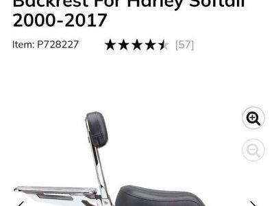 Cobra Backrest for a Harley Softail 07-17