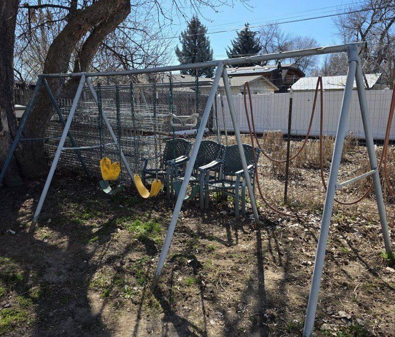 Children swing set bars with extras