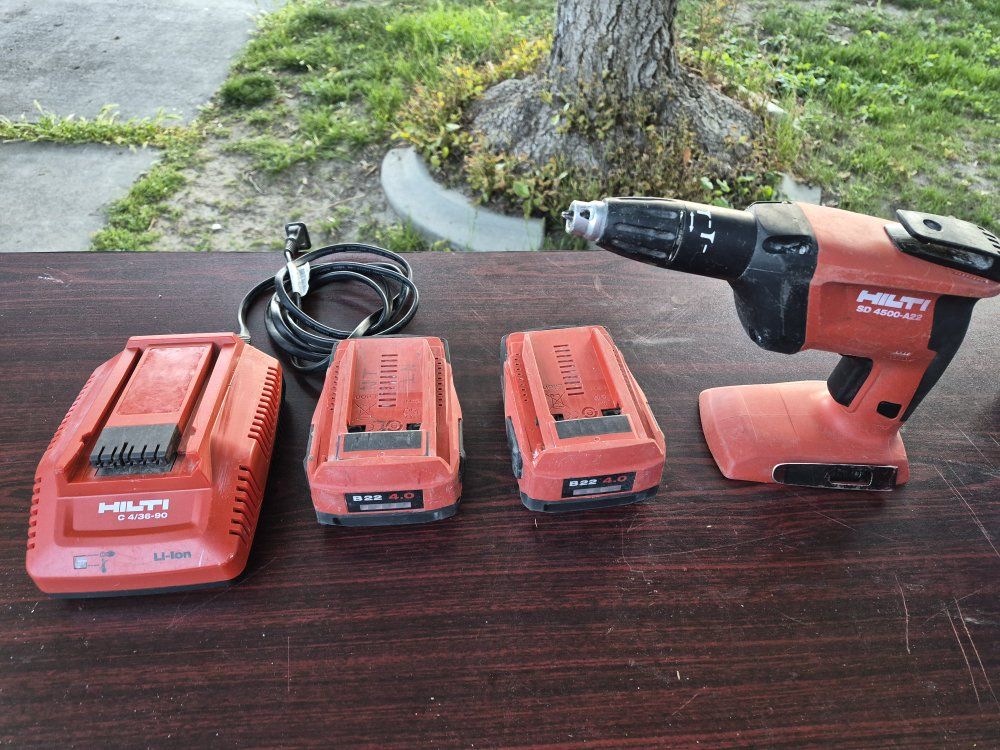 Hilti SD 4500-A22 cordless drywall screwdriver kit