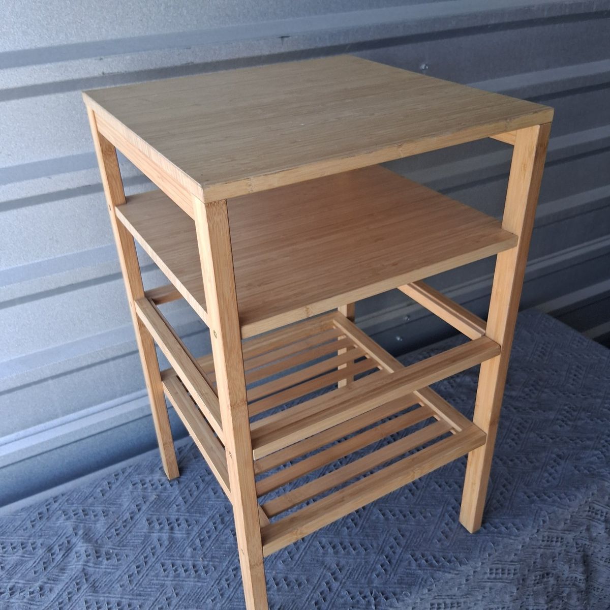 Bamboo 4-Tier Storage Shelving Unit