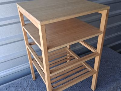 Bamboo 4-Tier Storage Shelving Unit