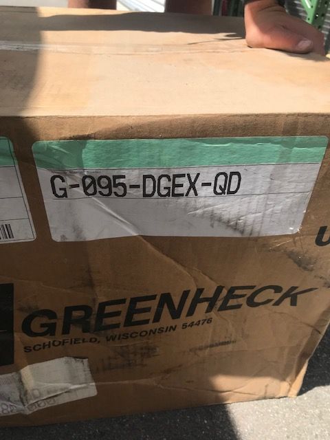 New Greenheck kitchen/ food down blast exhaust fan commercial