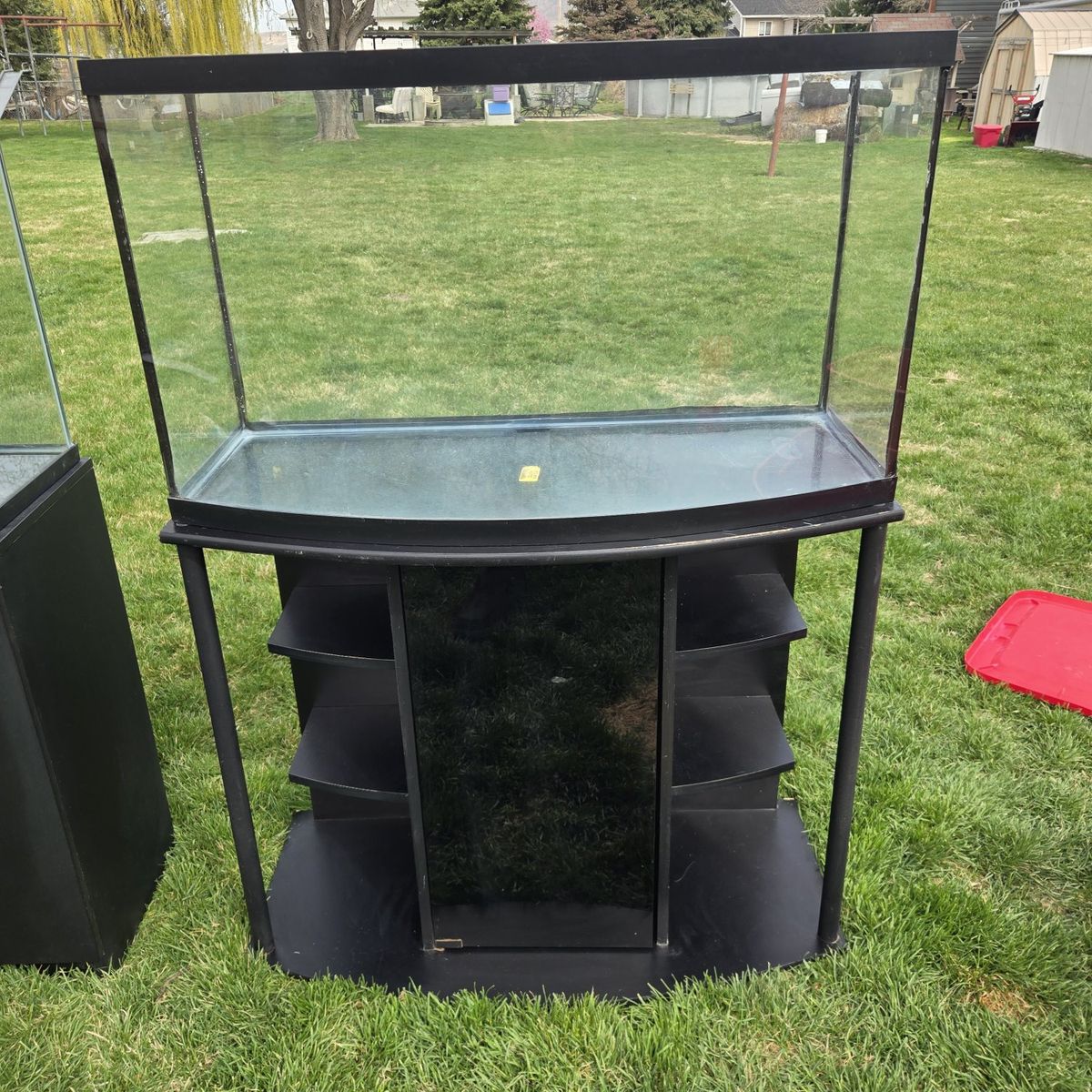 55gal Bowfront Fish Tank with Stand