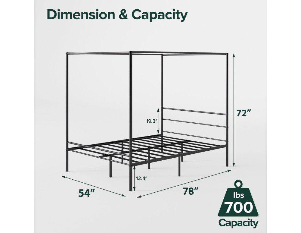new queen size Canopy bed frame.