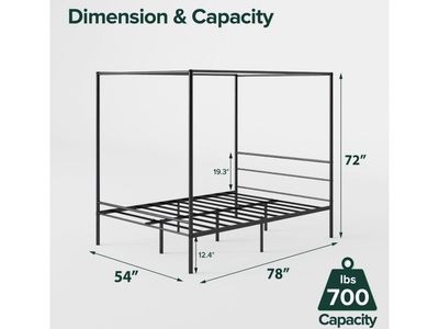 new queen size Canopy bed frame.