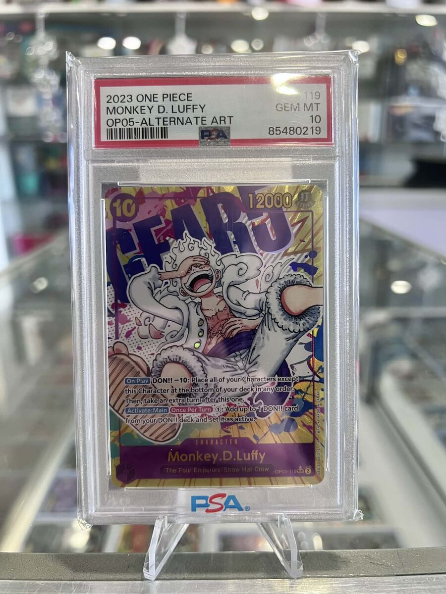 2023 One Piece Monkey.D.Luffy Alt Art OP05-119 Awakening of the New Era PSA 10