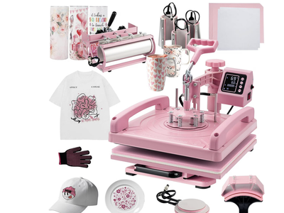 New in Box 8 in 1 Heat Press Machine, Multifunction 15x15 inch Heat Press Transfer Machine,