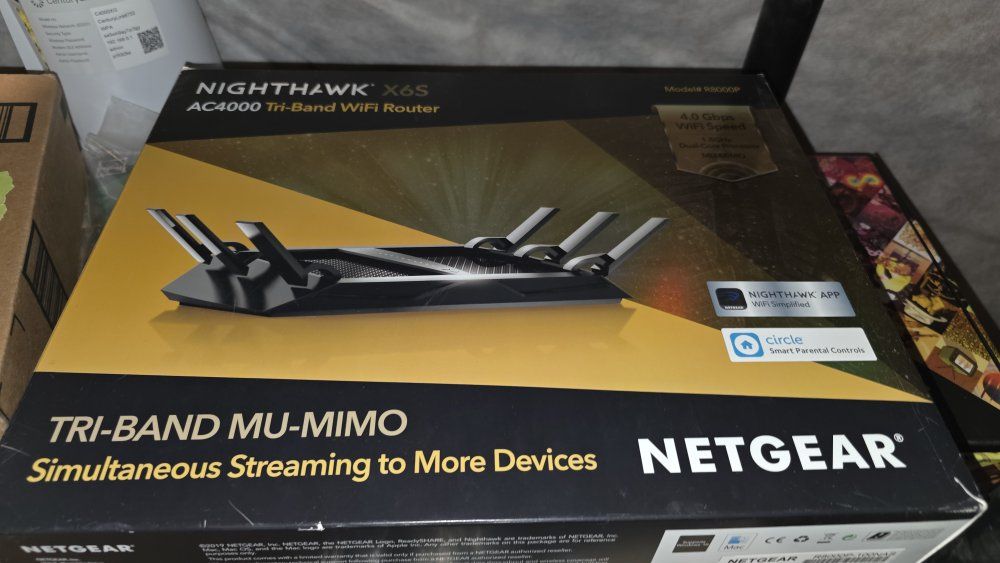NETGEAR Nighthawk X6S R8000P AC4000 Tri-Band WiFi Router MU-MIMO for Streaming