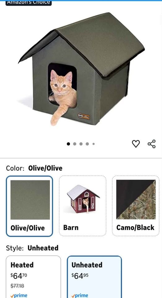 Outdoor Cat House for Outside Pets