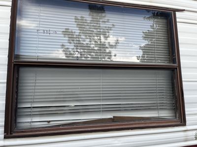 Used RV Windows - Various Sizes, (Measurements on glass) tank cover and storage doors, size above doors .