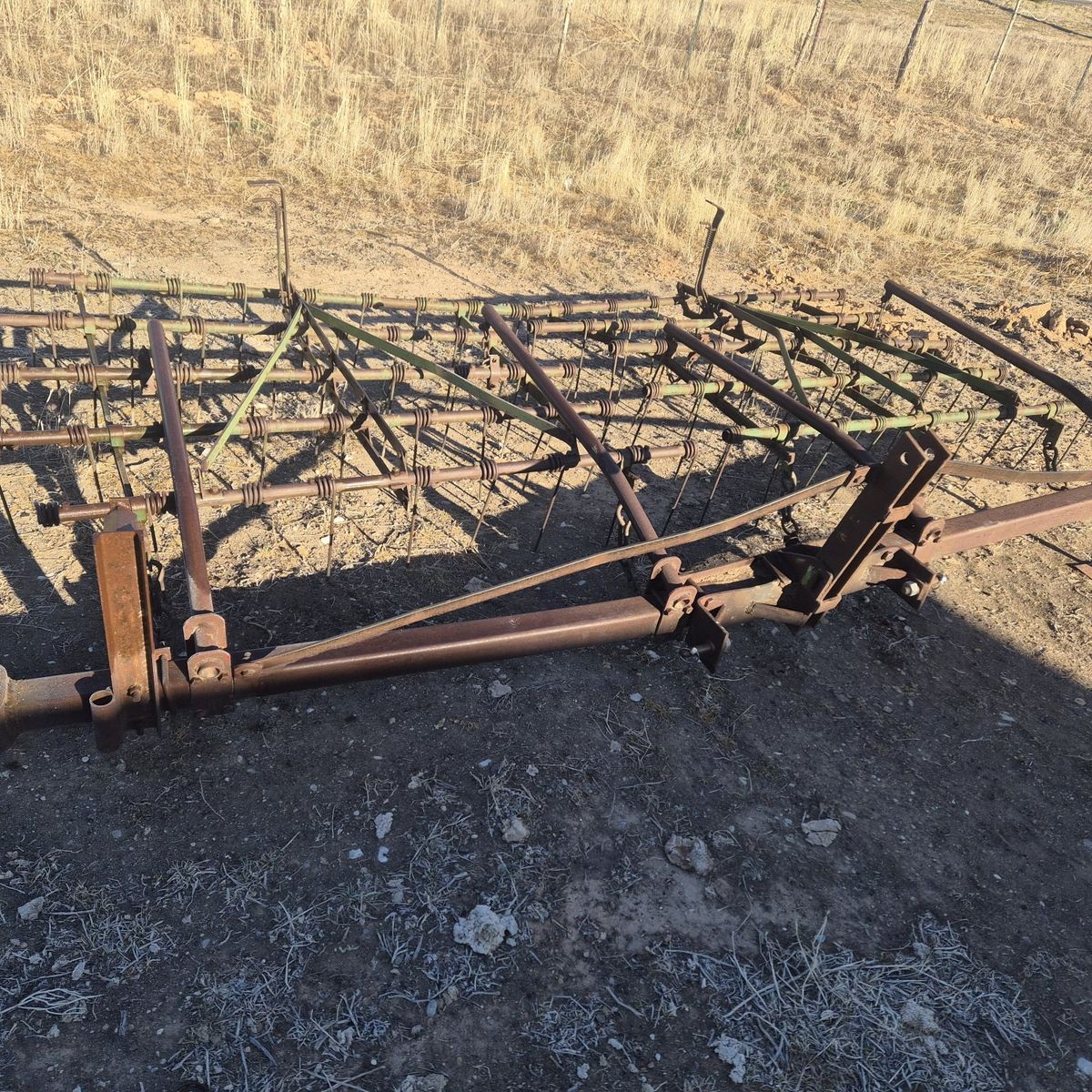 12ft spring tooth harrow with 3pt frame