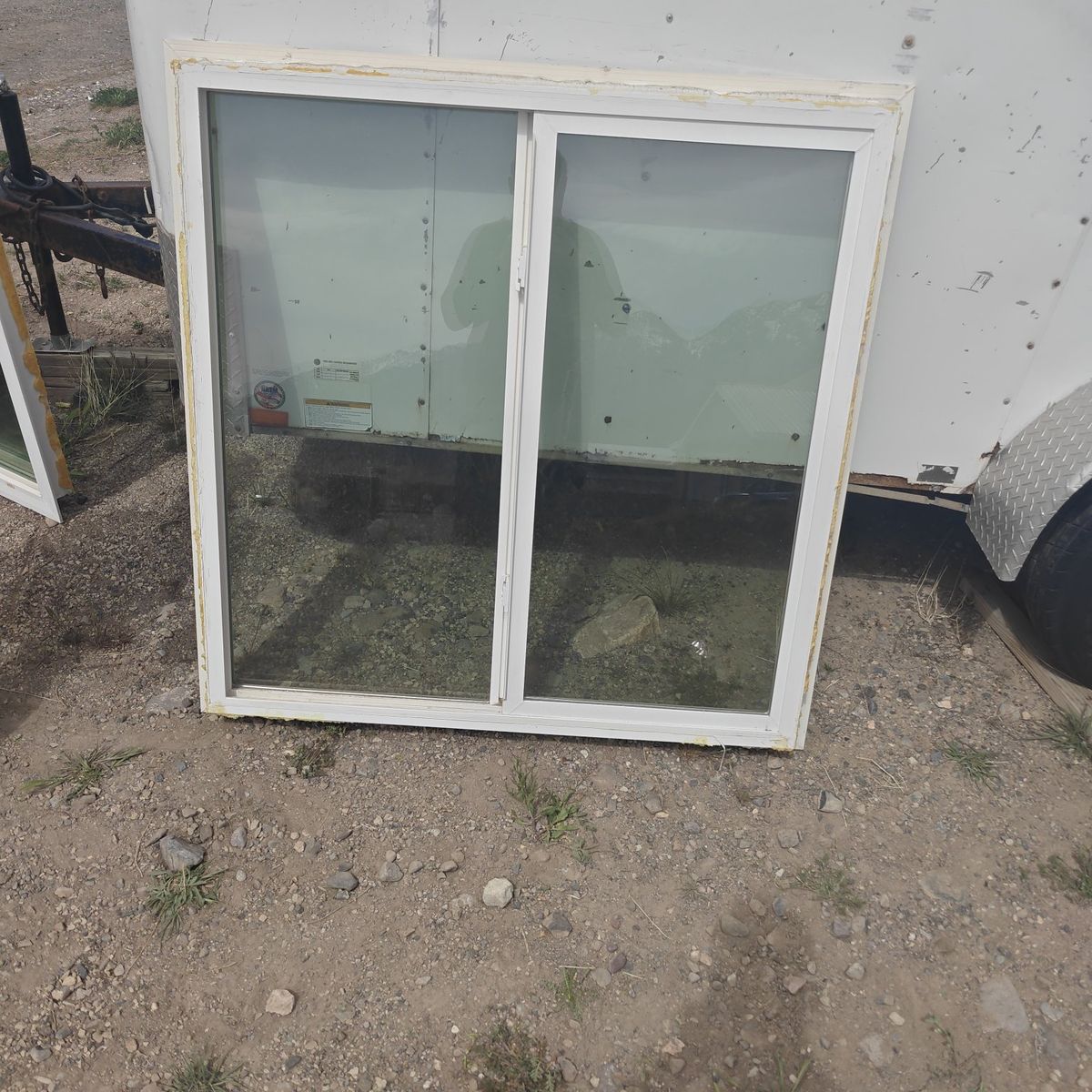 used white window