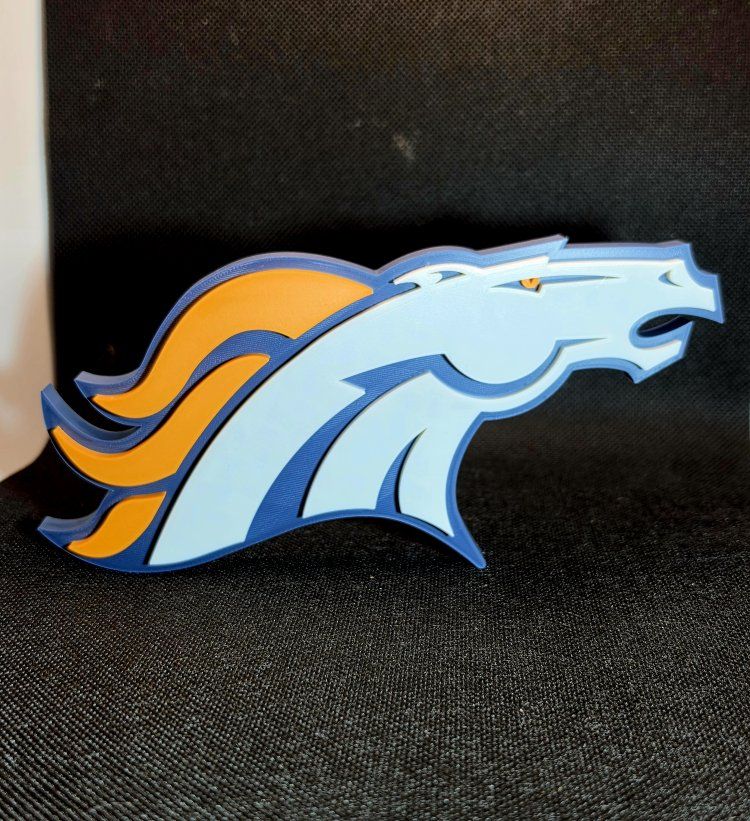 Denver Broncos 3D Printed Team Logo